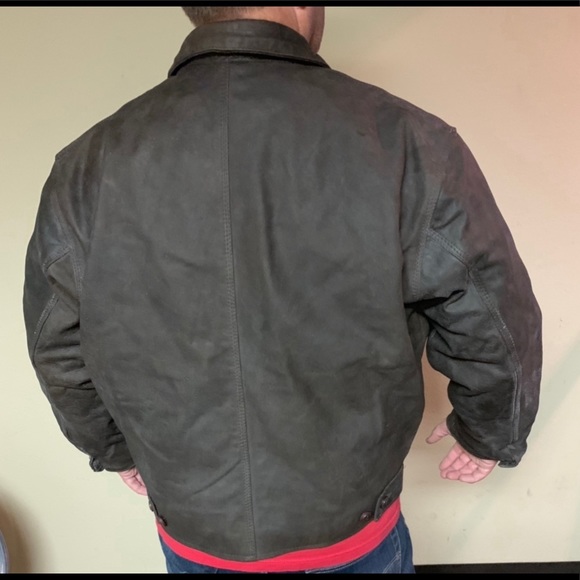 Men’s NWT Leather Jacket Vintage 2003 Hand Made - Picture 2 of 8